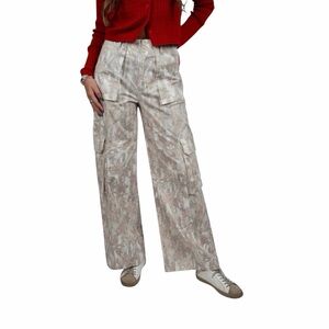 Papermoon•High Rise Wide Leg Cargo Pants